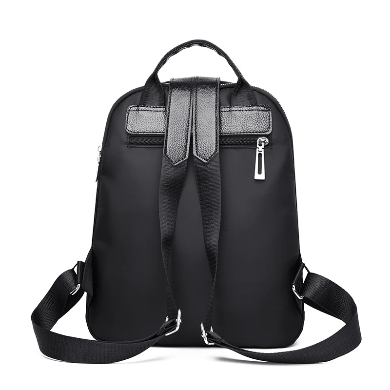 3 слоя Карманные женские рюкзаки черные оксфорды женские мягкие школьные сумки женские дорожные сумки на плечо модные повседневные сумки на плечо