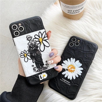

Fashionable And Simple Couple Phone Case For IPhone 11 Pro XS Max X Xr7 8 6S Plus Graffiti Silicone Soft Case Back Cover