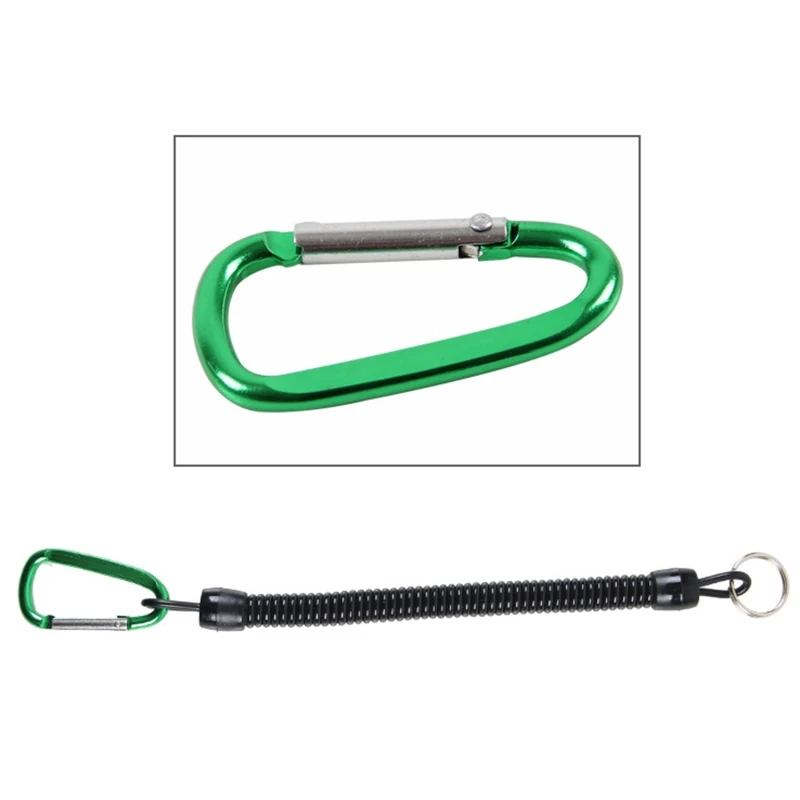 Anti-lost Spiral Spring Coil Lanyard Rope Safety Emergency Tool Spearfishing Parts Scuba Diving Set of 2 fishing lanyards