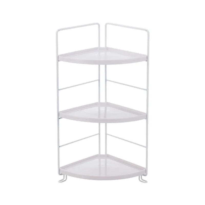 

Waterproof and Moistureproof Home Bathroom Wrought Iron Racks Floor Wash Basin Shower Gel Rack Bathroom Multi-layer Storage Rack