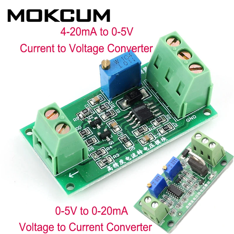 От 4 до 20 мА до 0-5 в преобразователь тока до напряжения 0-5 в до 0-20 мА преобразователь напряжения до тока модуль сигнала I/V Аналоговый выход плата