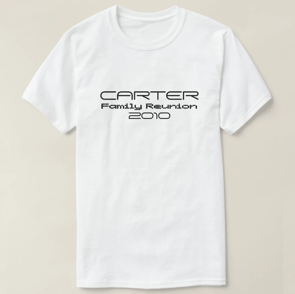 2019 Мужская футболка с принтом хлопковая коротким рукавом CARTER _ family Reunion 2010 женская