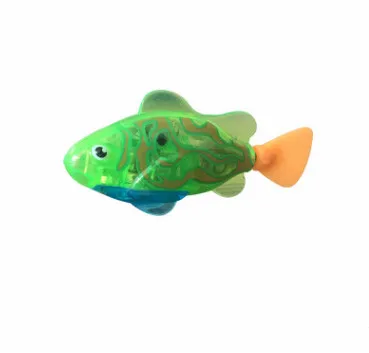 8 шт./лот, светодиодный фонарик для плавания ming Fish, электронная игрушка для детей, робот, игрушка для купания, подарки для детей