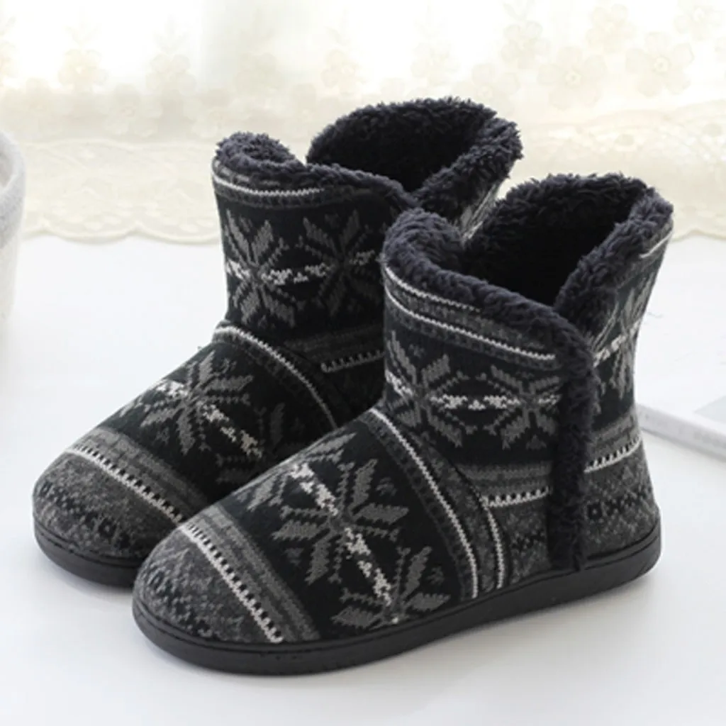 Зимние парные модели; домашние ботинки; мягкие теплые зимние домашние ботинки; обувь из толстого хлопка; женские ботильоны на высоком каблуке с квадратным носком