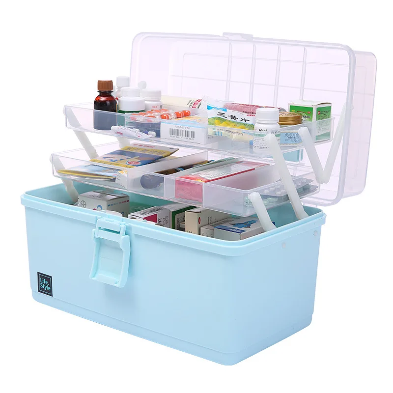 

Household Medicine Box Medical Medicine Box Multilayer Extra Large Medical Care First Aid Pharmaceutical Product Family Storage