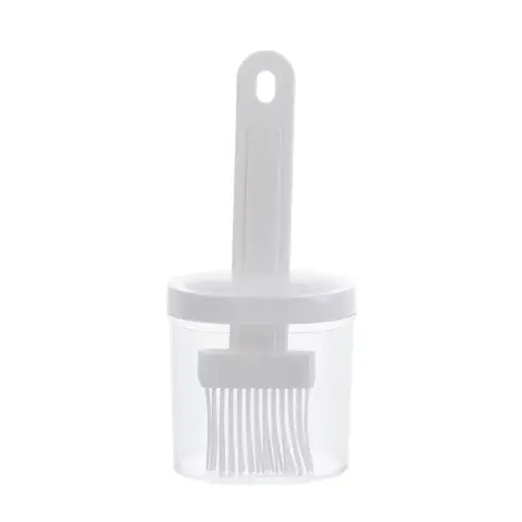Silicone Oil Bottle With Brush Grill Brushes Liquid Oil Pastry Kitchen Baking BBQ Tool Temperature Resistant Brush