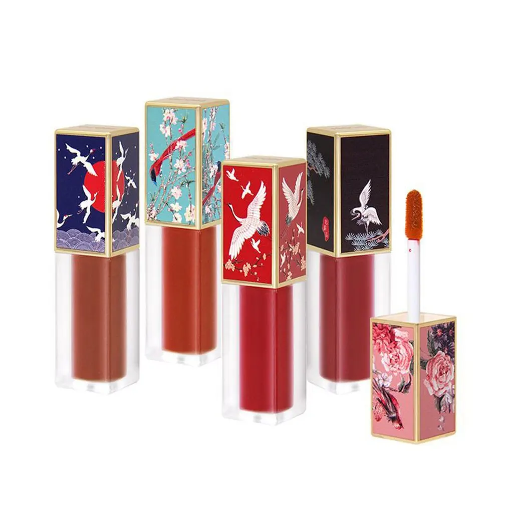 

Makeup Hojo Antique Chinese Style Palace Palace Lip Glaze Female Student Style Fairy Posture Jade Color Matt Velvet Lip Gloss