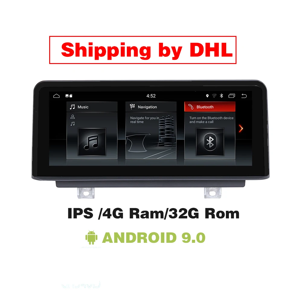 PX6 6 ядерный 4G Ram Android 9,0 автомобильный DVD мультимедийный плеер для BMW 3 серии/F30/F31/F23/F32/F33/F36 Авто аудио gps навигация - Цвет: 7.1 by DHL