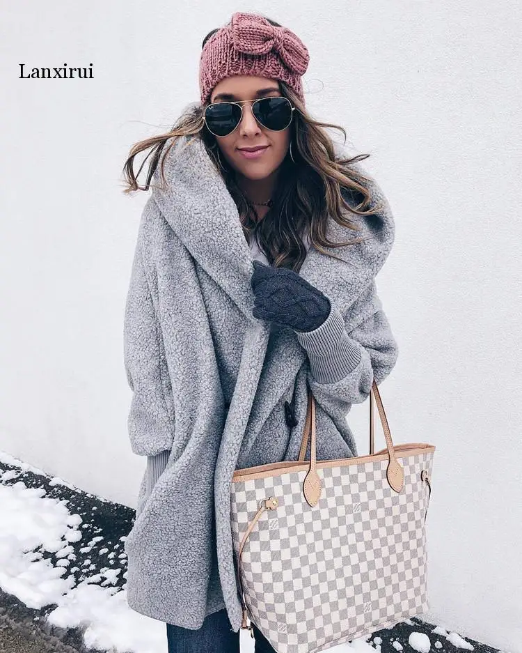 

Женское вельветовое пальто, с капюшоном, в европейском и американском стиле