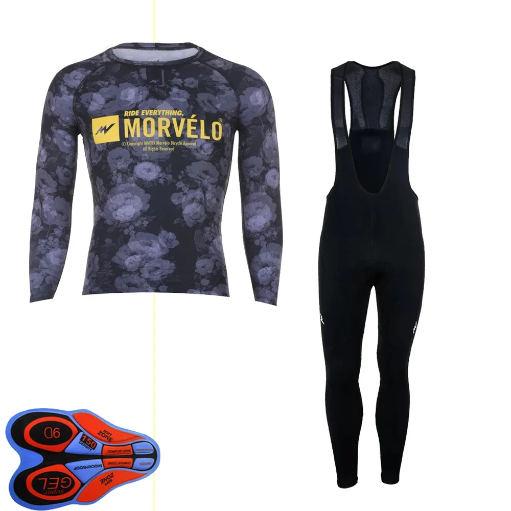 Morvelo Pro Team с длинным рукавом Майки для велоспорта Ropa Ciclismo Maillot велоодежда MTB Одежда для езды на велосипеде S45 - Цвет: Q15