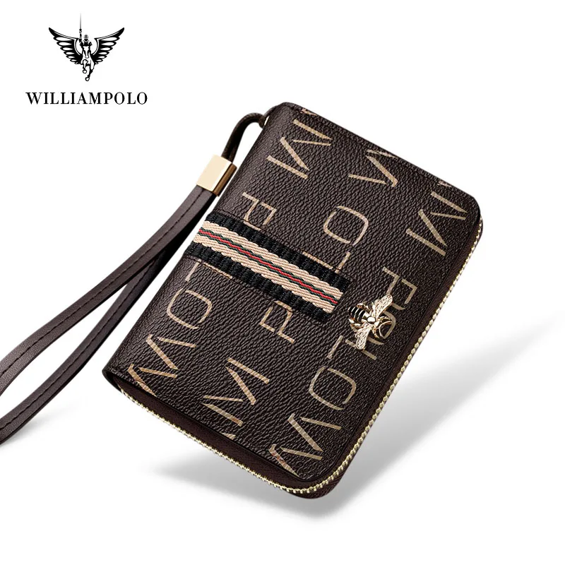 

purse women Multi-card Wallet Anti- theft Brush Featured PVC Regularity New Design Space Utilization Large Capacity Fashion