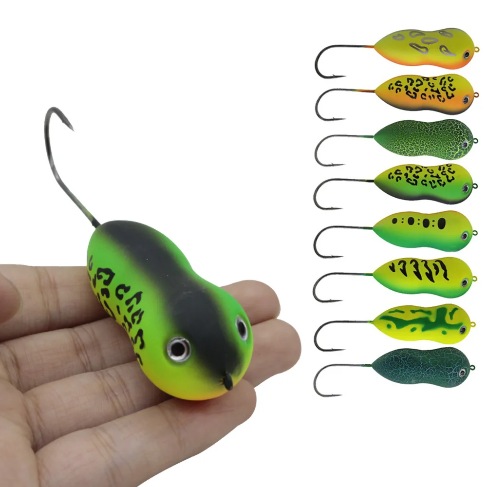 65mm 10g Wobblers Fish Bionic Artificial Fake Hard Bait Popper Gourd Ice  Fishing Lure Accessories Tools Goods for Pike Zander