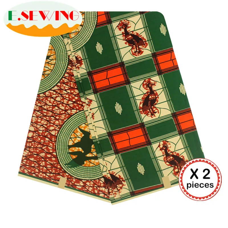 Африканская восковая ткань с принтом Анкара для шитья Анкара африканская ткань 12 ярдов нигерийская хлопковая ткань Гана для платья 81041