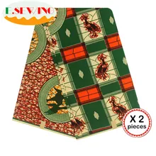 Африканская восковая ткань с принтом Анкара для шитья Анкара африканская ткань 12 ярдов нигерийская хлопковая ткань Гана для платья 81041