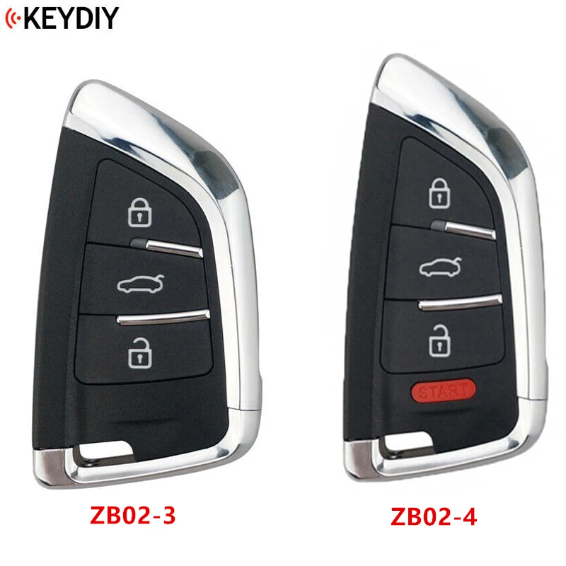 Keyecu Универсальный ZB02-3 ZB02-4 KD дистанционный смарт-ключ для KD-X2 KD900 мини KD Автомобильный ключ Дистанционная замена подходит более 2000 моделей
