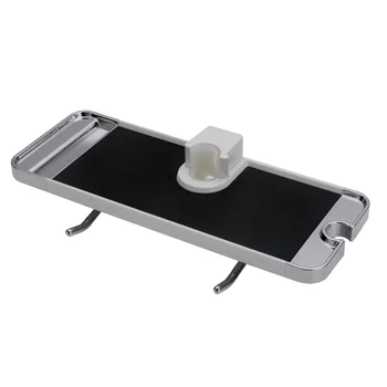 

Shower Organiser Rack Hanging No Drilling Shampoo Soap Double Hook Holder Adjustable Storage Wall Mount Towel Bathroom Shelf