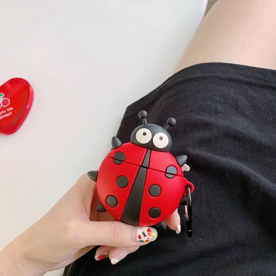 646 3D Силиконовый наушник чехол для Airpods 2 Чехол милые собаки Краб мультипликационные наушники чехол для Apple Air pods чехол для Earpods брелок - Цвет: 646