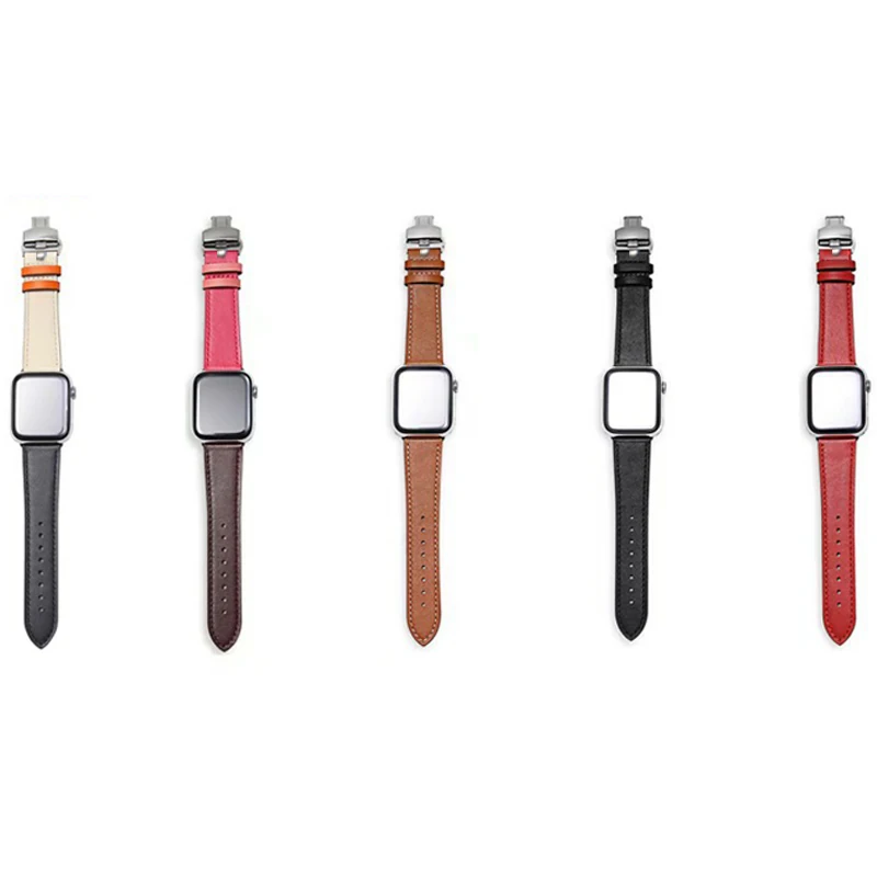 Бабочка Туфли с ремешком и пряжкой для наручных часов Iwatch, 4/3/2/1 ремешок для наручных часов Apple Watch, версии 3, 4 года группа 44 мм 40 мм, 42 мм, 38 мм, версия ремень из натуральной кожи браслет