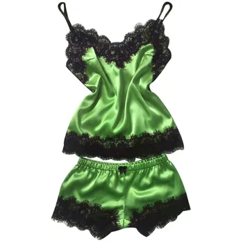 

New Sexy Lace Satin Sleepwear Lingerie Temptation Babydoll Underwear NightSexy Pijama Women dropshipping Пижамы Женские