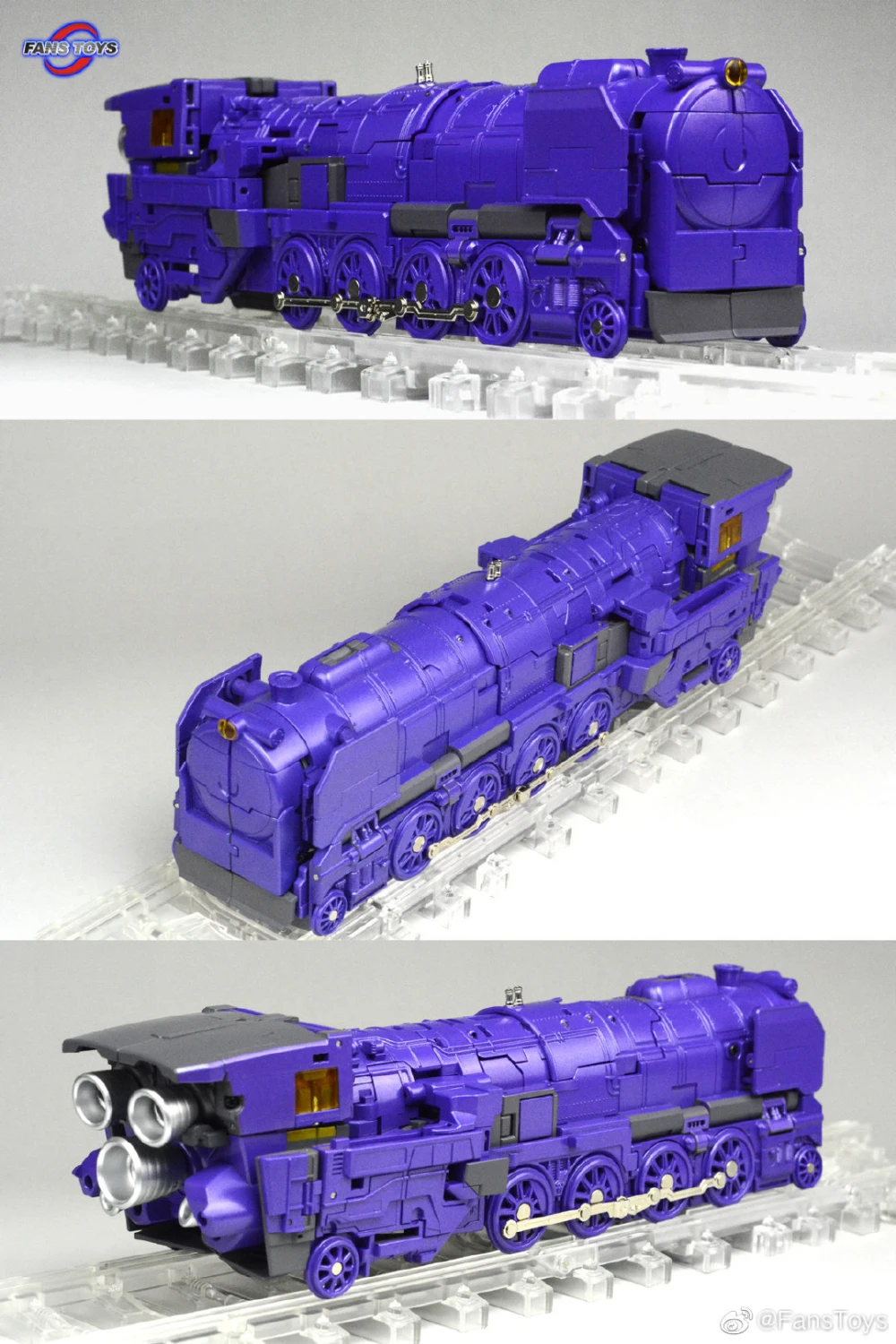 【In stock】fanstoys ft-44  FT44トーマスastrotrainアクションフィギュアtriplechangerトリプレックスuno decept 3変換ロボットおもちゃ