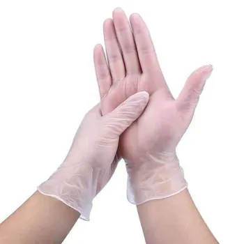 

100pcs Disposable PVC Gloves Latex Gloves Cleaning Work Finger Gloves Latex Protective Home Food For Safety Protection Universal