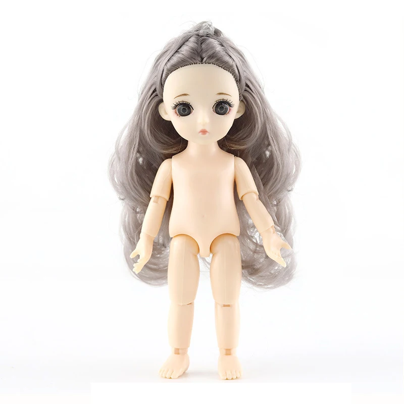 As picture Новые 13 подвижные шарнирные куклы игрушки мини 16 см BJD Кукла-мальчик для маленькой девочки голый обнаженный тело модные куклы игрушки для девочек подарок - Цвет: As picture