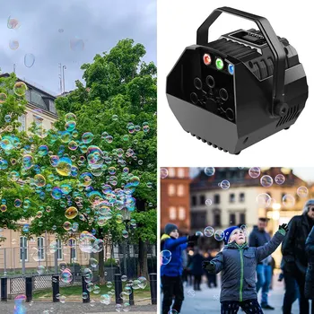 

LED Laser Stage Lights Wireless Remote Control Bubble Machine Automatic Romantic Wedding Parties Festivals Effect Light