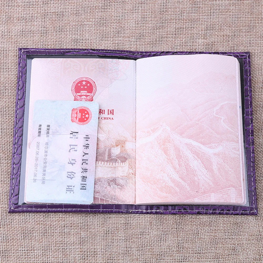 Держатель для паспорта, защитный кожаный бумажник для мужчин и женщин, визитная карточка, мягкая обложка для паспорта, кожаная, Прямая поставка