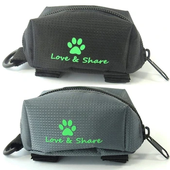 

Poop Bag Dispenser, Dog Poop Bag Holder Leash Attachment - Walking, Running or Hiking Accessory