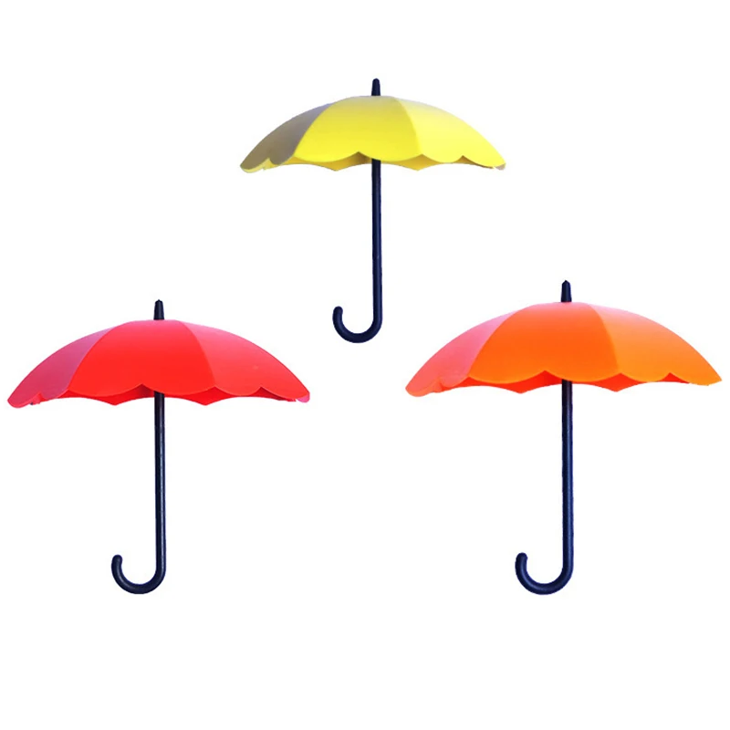 3 Pcs/Set self adhesive wall hooks multifunctional for kitchen bathroom
