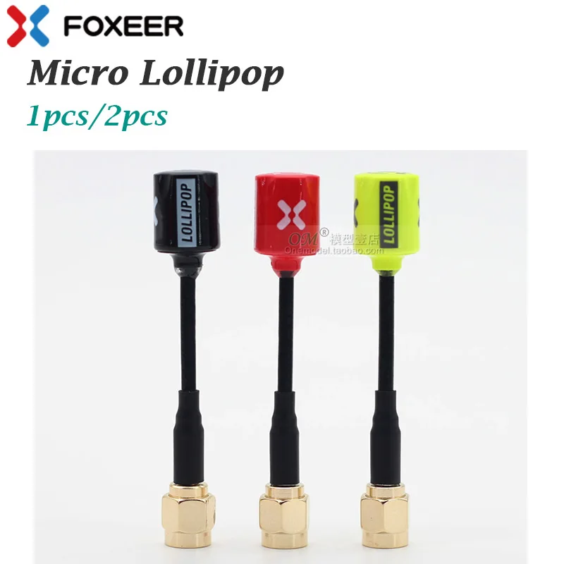 1/2PCS Foxeer Micro Lollipop 5.8G 2.5DBi High Gain Omni RHCP FPV Antenna MMCX Right Angle UFL Super Mini For RC Drone | Игрушки и хобби
