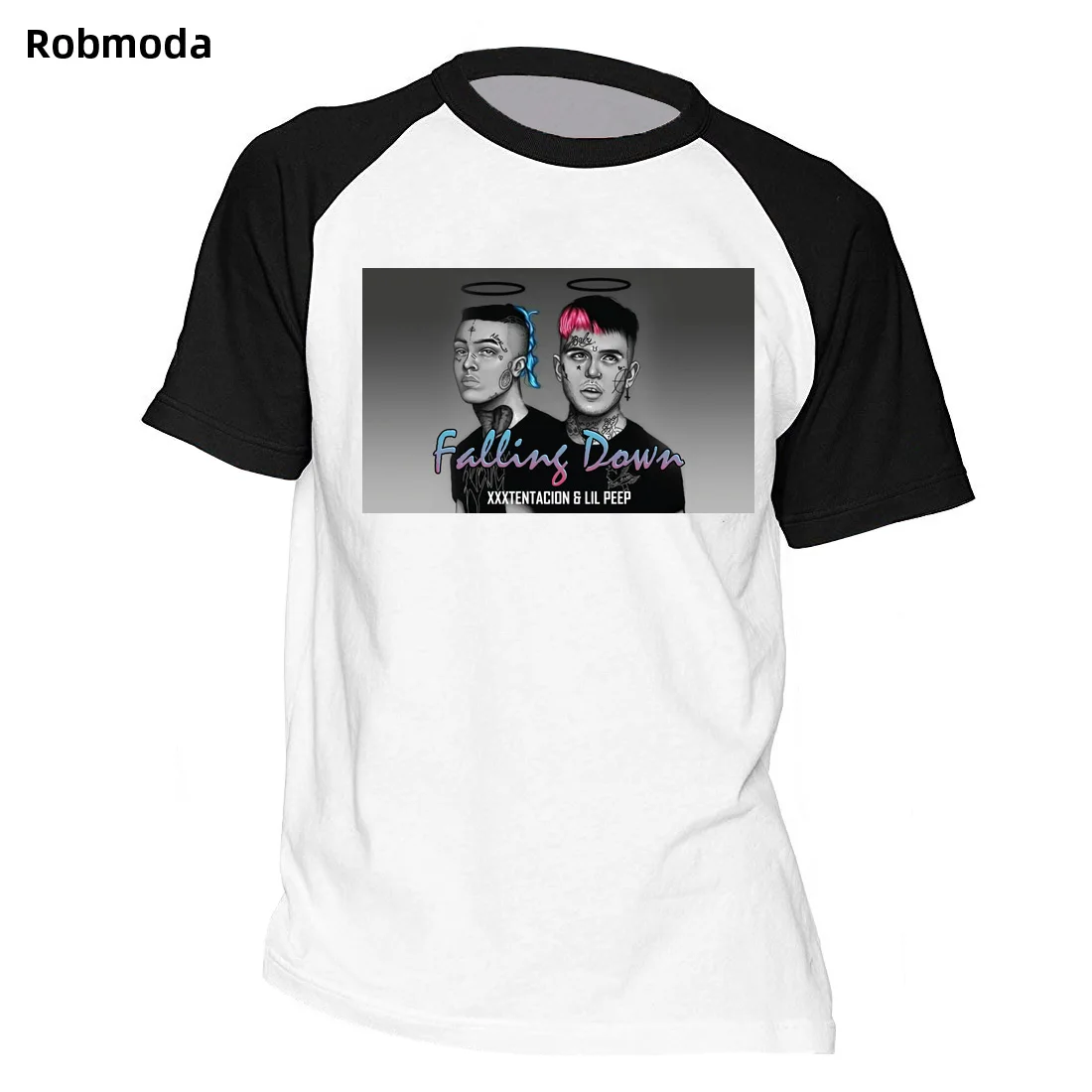 

2019 Fashion Hot sale Xxxtentacion Rapper Lil Peep Raglan t shirt men Summer print T Shirt man's short sleeve 100% cotton o-neck