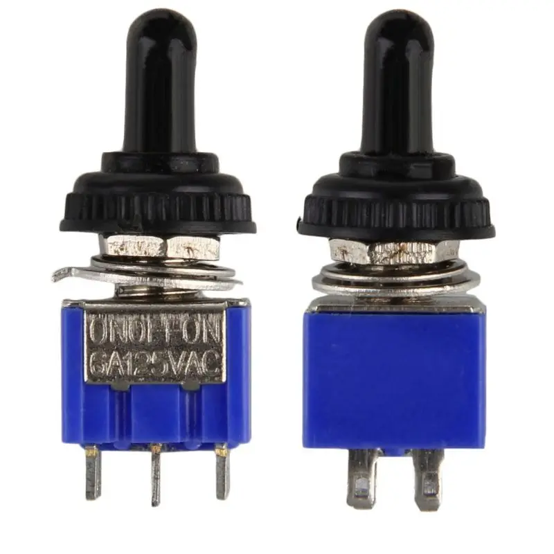 MTS203 AC ON / OFF / ON 3 DPDT Position Toggle Switch With Waterproof
