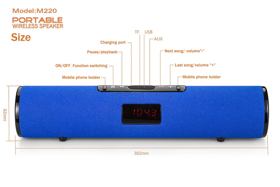 20 Вт Bluetooth Колонка Беспроводная портативная звуковая коробка стерео сабвуфер музыкальный центр система Бумбокс ТВ ПК Звуковая Панель для xiaomi
