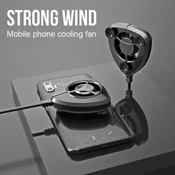 

Mobile Phone Radiator Phone Cooling Fan Case Cold Wind Handle Portable Cooling Fan Gamepad Game Han