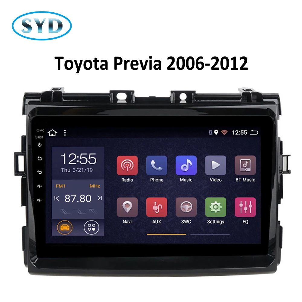 Gps navi для Toyota Previa Estima радио 2006-2009 2010 2011 2012 мультимедиа плеер Поддержка carplay SWC FM WI-FI ТВ Android 8,1 9"