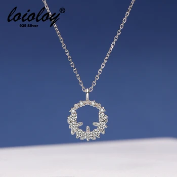 

Loioloy 925 Sterling Silver wreath Necklace