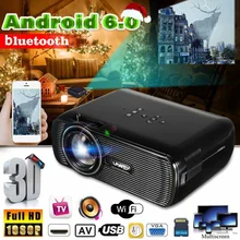 7000 люмен мини-проектор c WiFi HD 1080P Android домашний кинотеатр беспроводной 3D HDMI