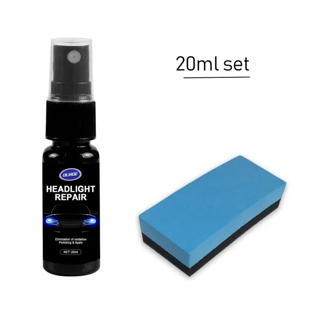 10ml Car Headlight Repair Coating Solution Repair Kit Oxidation Rearview Coating Headlight Polishing Anti-scratch Liquid Agent 20ml set