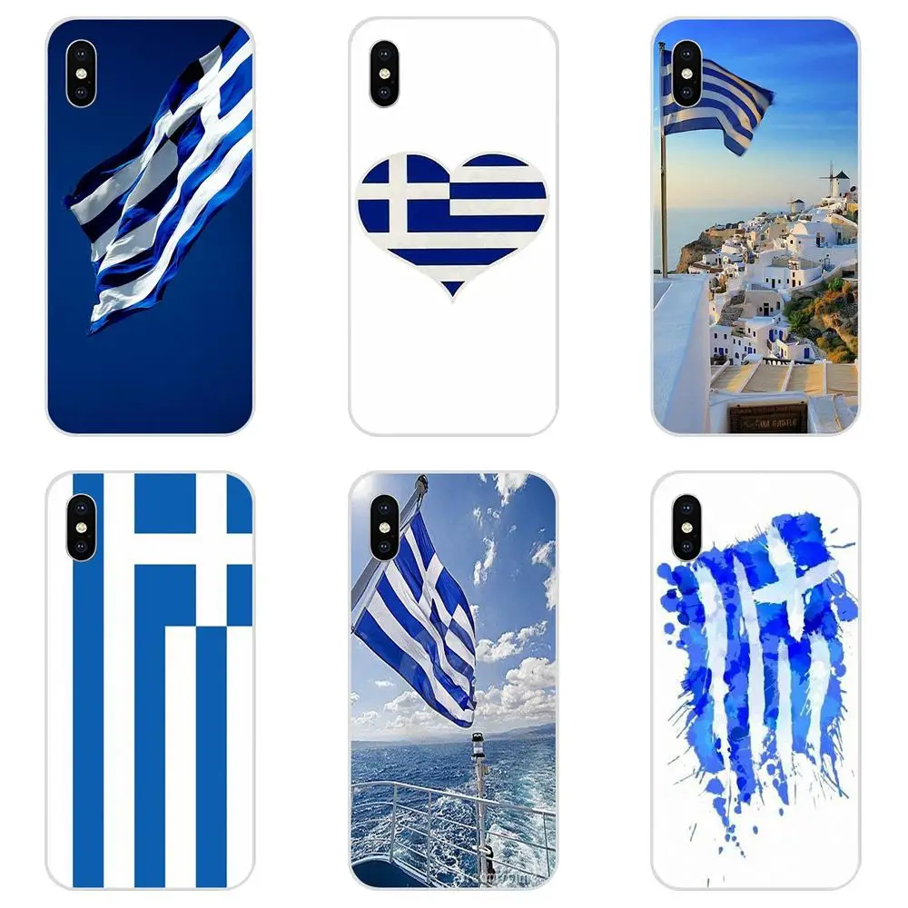 Для Apple iPhone 4 4S 5 5C 5S SE 6 6S 7 8 Plus X XS Max XR мягкий крутой лучший чехол флаги Греция |