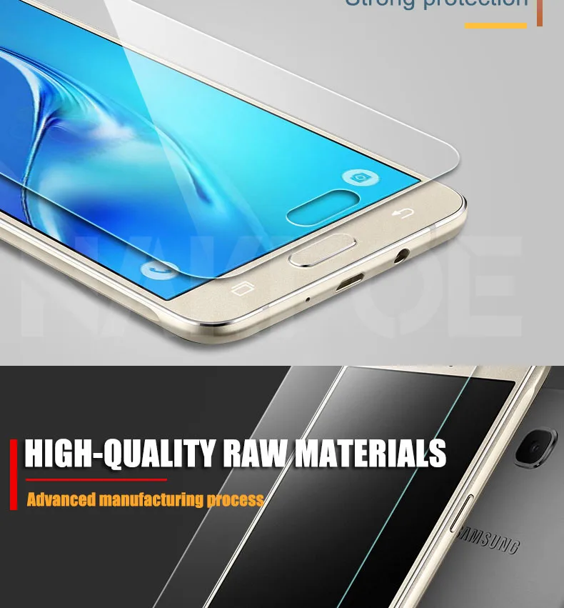 9H Tempered Glass on the For Samsung Galaxy J3 J5 J7 J2 J4 J6 J8 Plus Screen Protector HD Protective Film
