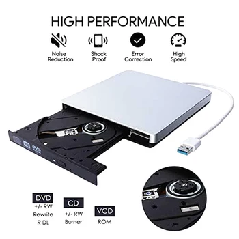 

External USB 3.0 DVD Drive Portable Optical CD DVD RW ROM Player for Laptop PC NC99