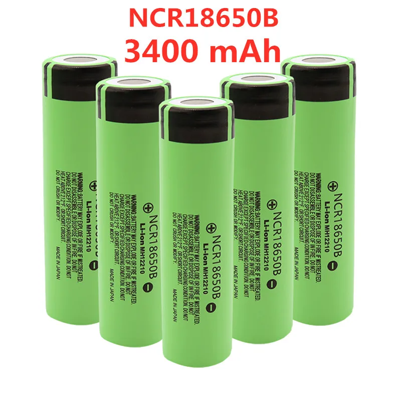 Литиевая аккумуляторная батарея NCR18650B 2021 в 3 7 мАч 3400 оригинальная для фонариков