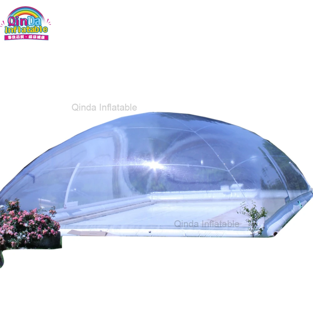 Swimming OEM Size Pool Cover Dust Proof And Waterproof Inflatable Pool Dome Tent camera rain sun shield weather cover anti glare side bracket waterproof shell cctv turret dome cameras protective covers