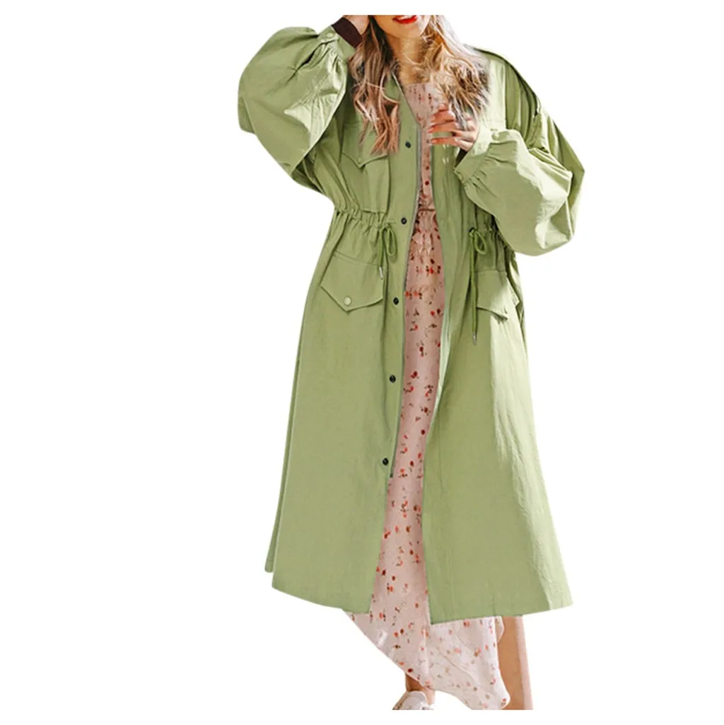 Женская зимняя уличная однотонная ветровка с отложным воротником, длинным рукавом и карманами на пуговицах, дропшиппинг, зима, мода