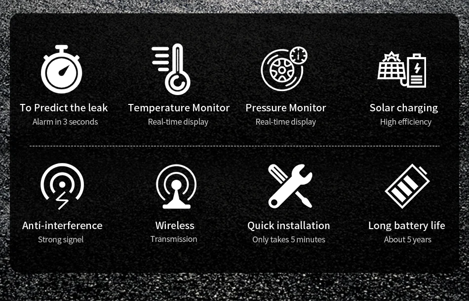 tpms carro monitor de pressão dos pneus sistema controle matic power screen display lcd ferramenta sem fio encosto cabeça decoração acessórios