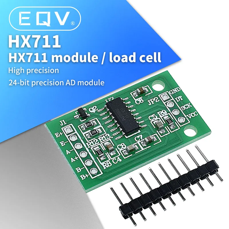 Двухканальный HX711 датчик взвешивания давления 24-битный прецизионный модуль A/D