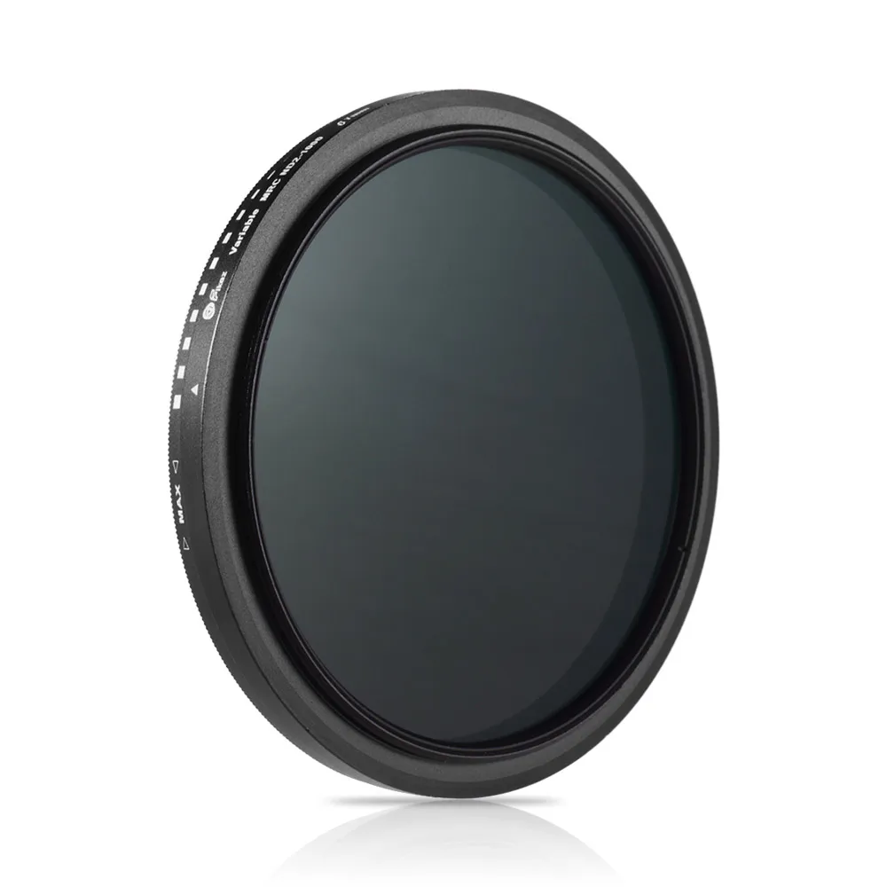 67mm ND2-1000 Fikaz 72 мм/67 мм/82 мм ультра тонкий переменный ND фильтр от ND2 до ND64 фильтр нейтральной плотности для объективов камеры ND Plate - Цвет: 67mm ND2-1000
