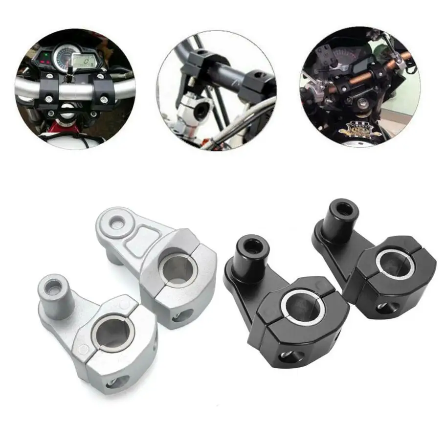 7/" /1 1/8" алюминиевый руль мотоцикла стояк переходник в наборе ручка жир бар крепежные хомуты стояк