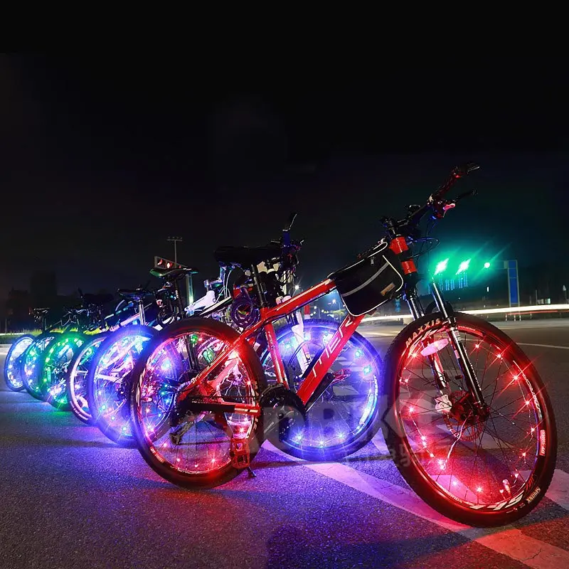 BRELONG Новый светодиодный светильник колеса велосипеда Горячая спица для колеса светильник s декоративный светильник ing AAA батарея питание 1